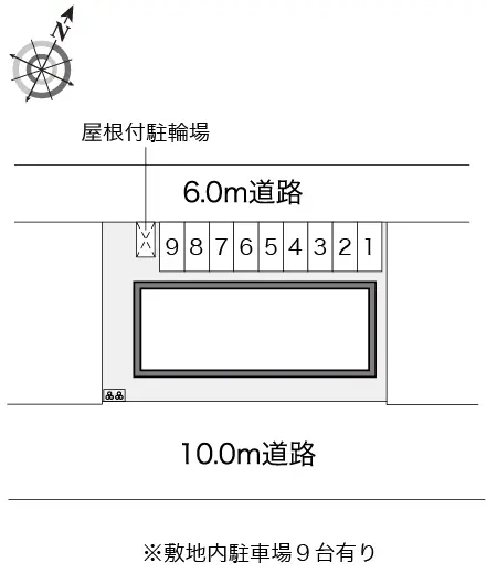 ★手数料０円★札幌市清田区真栄二条　月極駐車場（LP）